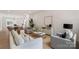 Bright living room with neutral decor, modern furniture, and an open layout to the kitchen at 5007 Nimes Rd # 28, Charlotte, NC 28208