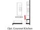 Optional gourmet kitchen layout, showing the placement of appliances and counter space at 9495 Coast Laurel Nw Ave, Concord, NC 28027