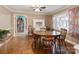 Features hardwood floors and a window with neighborhood views at 9524 Fairlane Dr, Charlotte, NC 28214