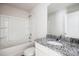 Bright bathroom featuring granite countertop, tub, and shower at 1550 Doran Ter, Richburg, SC 29729