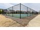 Well-maintained community tennis court with new fencing and landscaping for fun activities and recreation at 15954 Harbor Hill Dr, Charlotte, NC 28273