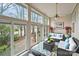Inviting sunroom with multiple windows and comfortable seating at 18845 Cloverstone Cir, Cornelius, NC 28031