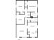 Detailed floor plan showcasing the layout of the bedrooms, bathrooms, kitchen, and living areas at 2725 Fair Oaks Dr, Gastonia, NC 28054