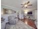 Spacious living room showcasing hardwood floors and a cozy layout for entertaining and relaxing at 4450 Flowes Store Rd, Concord, NC 28025