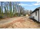 View of the gravel area and the backyard of the property at 6301 Vernedale Rd, Charlotte, NC 28212