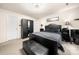 Comfortable bedroom showing a queen bed, dark furniture, and ample closet space at 6708 Burning Oak Ln, Charlotte, NC 28216