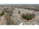 Overhead view of a residential neighborhood featuring neatly lined houses and streets at 11712 Huxley Rd, Charlotte, NC 28277