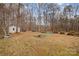 Large backyard with firepit and shed at 207 Cypress Dr, Gastonia, NC 28052