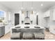 Modern kitchen with a large island and breakfast bar, offering ample seating and counter space at 2223 Edison St, Charlotte, NC 28206