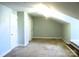 This large, unfinished bonus room has light-colored walls and a ceiling fan at 2227 Cashmere Ct, Denver, NC 28037