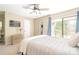 Bedroom with large bed, natural light, and vanity at 3615 Maple Glenn Ln, Charlotte, NC 28226