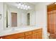 Bathroom featuring a bright countertop and view into shower stall at 4205 Ore Bank Dr, Lincolnton, NC 28092