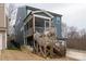 Backyard view showcasing wooden deck and exterior of modern home at 615 R L Stowe Rd, Belmont, NC 28012