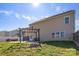 Backyard featuring a pergola, patio area, and lush lawn at 649 Shellbark Dr, Concord, NC 28025