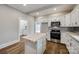 Beautiful kitchen featuring a center island, stainless steel appliances, and access to the bathroom at 801 Sandifer Rd, York, SC 29745