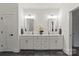 Modern bathroom showcasing double vanities, sleek fixtures, and contemporary mirrors for a luxurious feel at 820 Bellegray Rd, Clover, SC 29710