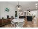 Dining area with modern decor and view to the kitchen and living room at 820 Bellegray Rd, Clover, SC 29710