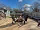 The backyard provides a charming space for relaxation and enjoyment at 170 Louise Dr, Mooresville, NC 28115