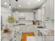 Bright kitchen features white cabinetry, subway tile backsplash, granite countertops, and stainless steel appliances at 1708 Meadow Crest Ct, Matthews, NC 28104