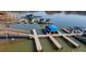 Community boat docks on a tranquil lake with multiple slips at 2379 Metcalf Dr, Sherrills Ford, NC 28673