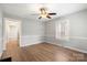 Spacious living room with hardwood floors, neutral walls, and natural light at 2407 Moose Rd, Kannapolis, NC 28083