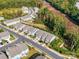 Aerial view of homes in a suburban neighborhood surrounded by lush trees and landscaping at 574 Altamonte Dr, Clover, SC 29710