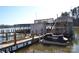 Private boat dock features a lift and jet ski space, granting direct water access for recreational activities at 752 Pinehaven Dr # 105, New London, NC 28127