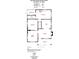 First floor layout featuring a kitchen, dining, living room, bedrooms, and screened porch at 825 Rock Grove Church Rd, Salisbury, NC 28146