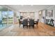 Dining room that shows the kitchen with island seating at 9930 Cask Way, Huntersville, NC 28078