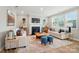 Bright living room featuring large windows, neutral tones, and a fireplace for a comfortable gathering space at 9930 Cask Way, Huntersville, NC 28078