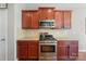 Kitchen with stainless steel appliances, granite counters, and ample cabinet space at 1100 Wallace Lake Rd, Fort Mill, SC 29707