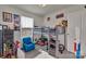 Bedroom with a bunk bed, blue chair, a variety of toys, and carpet at 11017 Woodland Creek Way, Charlotte, NC 28262