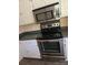 Modern kitchen appliances including a microwave, stove, and oven, all in stainless steel at 14922 Rolling Sky Dr, Charlotte, NC 28273