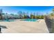 Community pool with slides and plenty of lounge space at 17847 Caldwell Track Dr, Cornelius, NC 28031