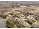 Aerial view of lakeside community with large homes at 1838 Landry Ln, Rock Hill, SC 29732