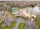 Aerial view of community with clubhouse, pool, tennis courts, and a lake at 1838 Landry Ln, Rock Hill, SC 29732