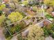 Aerial view of the property and surrounding neighborhood, showcasing the lot size and location at 2411 Calais Pl, Charlotte, NC 28211
