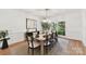 Dining room with natural light, contemporary decor, and comfortable seating, great for Gathering meals at 2411 Calais Pl, Charlotte, NC 28211