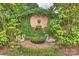 Charming water feature with swan statues and lush greenery, creating a peaceful garden atmosphere at 318 S Canterbury Rd, Charlotte, NC 28211