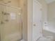 Bright bathroom featuring glass shower and soaking tub at 3253 Ian Patrick Ave, Kannapolis, NC 28083