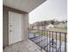 Cozy outdoor space featuring a wrought iron fence surrounding a tiled patio with neighborhood views at 3253 Ian Patrick Ave, Kannapolis, NC 28083