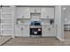 Updated kitchen with stainless steel range, white subway tile backsplash and white cabinetry, modern design at 356 Hill Rd, Lincolnton, NC 28092