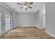 Bedroom featuring hardwood floors and a glass door leading to a balcony at 49 Orchard Trace Ct, Taylorsville, NC 28681