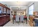 Dining area with a chandelier and view into the living room, ready for entertaining and Gathering meals at 524 W Horah St, Salisbury, NC 28144