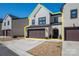 Attractive two-story home with a two-car garage and manicured lawn at 150 Shields Dr, Lincolnton, NC 28092