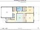 Main floor layout with primary bedroom, kitchen, living, dining, and garage at 150 Shields Dr, Lincolnton, NC 28092