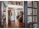 Elegant foyer featuring hardwood floors and staircase at 17201 Royal Court Dr, Davidson, NC 28036