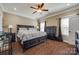 The main bedroom has a ceiling fan, good lighting, and a full dresser at 2375 Ellison Cir, Lancaster, SC 29720