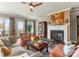 Charming living room with a fireplace, comfortable seating, and stylish accents, ideal for cozy gatherings at 2823 Providence Rd # 156, Charlotte, NC 28211