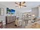 Open-concept living room flows into dining area and kitchen, filled with natural light at 4007 Hermes Ln, Waxhaw, NC 28173